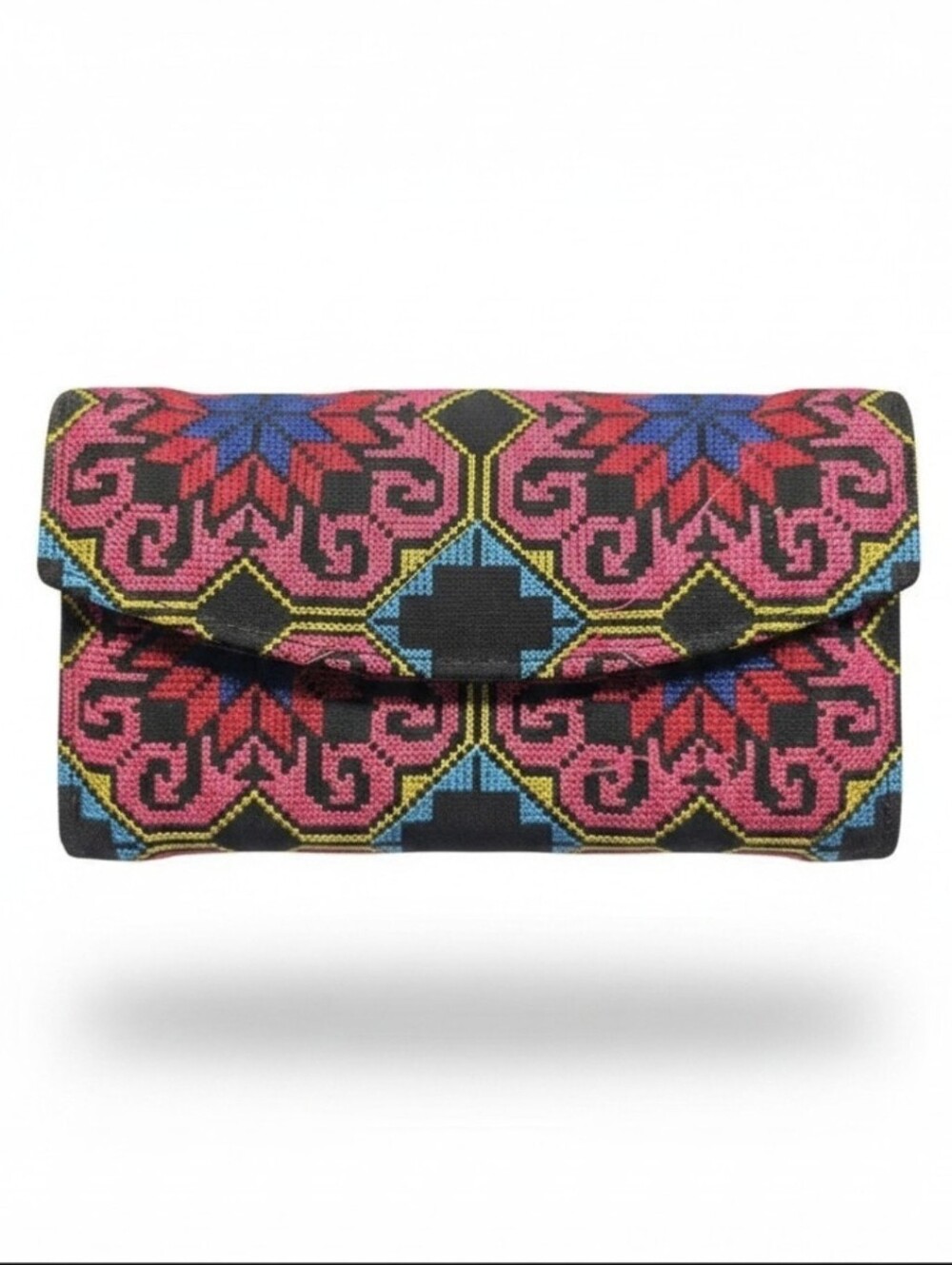 Parfois Embroidered Geometric Wallet New With Tags Women's Trifold Billfold